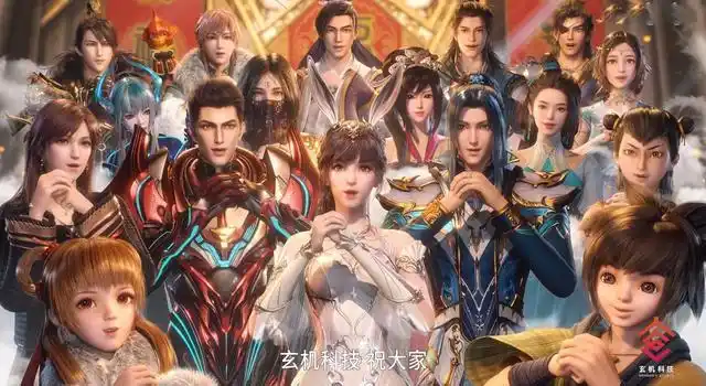 玄机每次的全家福视频都很用心,兔年的新春祝福,也是温馨的全家福.