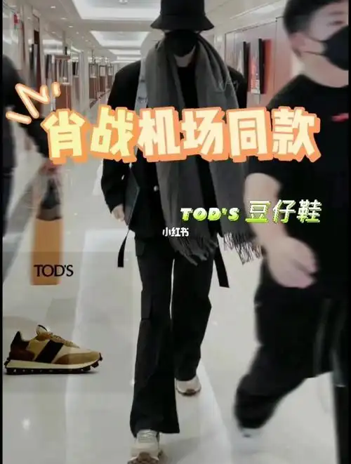 肖战机场同款tods豆仔鞋