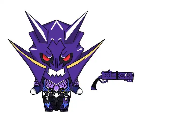 假面骑士电王q版龙塔罗斯纸模