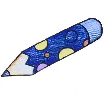 铅笔的简笔画彩色