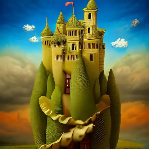 wow 数字艺术nft创意城堡蛋糕巧克力水果