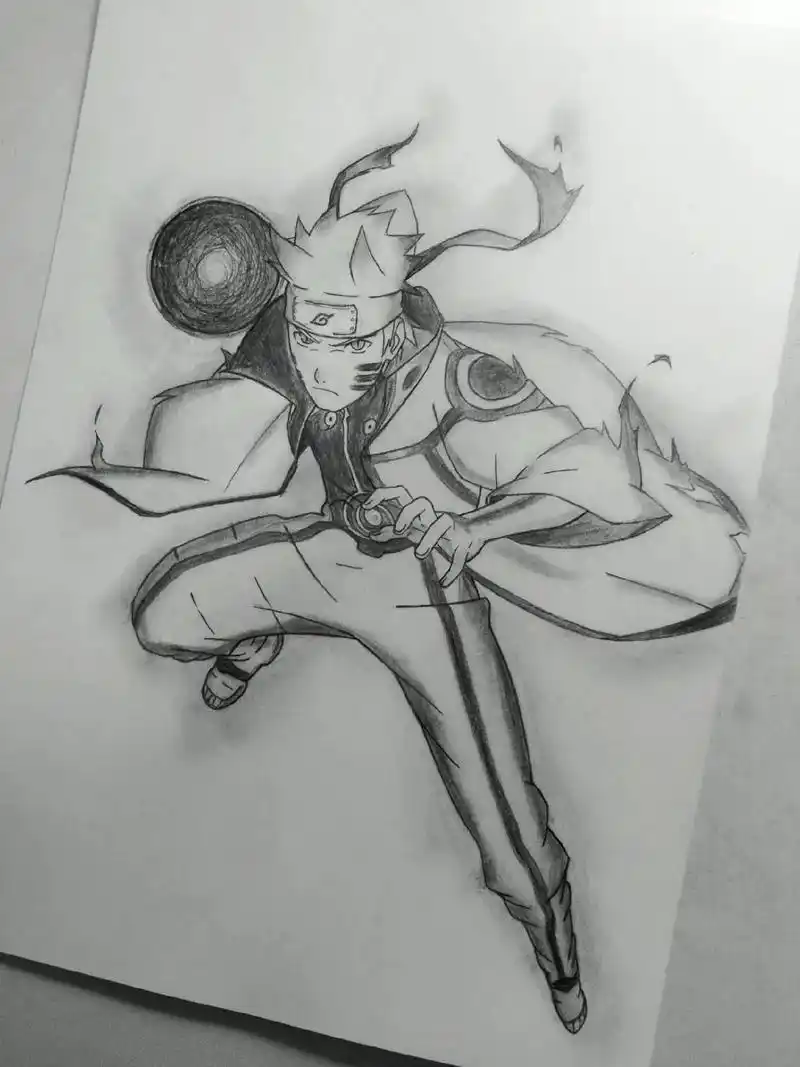 预言之子.#火影忍者手绘#九喇嘛 #绘画过程 - 抖音