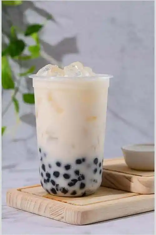 珍珠奶茶清凉夏日饮品摄影图
