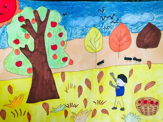 包头市第一实验小学南海分校———秋天"悄悄画"二年级作品投票