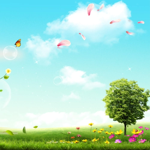 春季出游季草坪户外主图背景