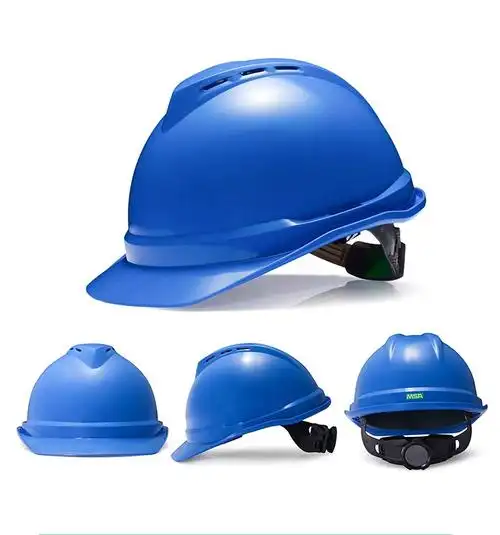 免费印字 msa/梅思安v-gard500豪华型安全帽工地施工建筑工厂领导头盔