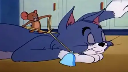 猫和老鼠:杰瑞把铃铛送给汤姆,汤姆爱不释手,猫和老鼠终于成了朋友!