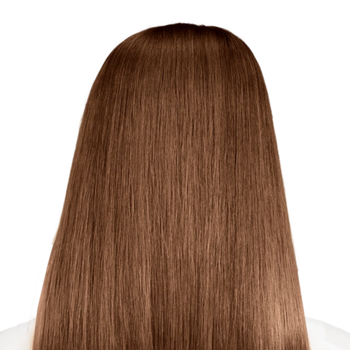 light golden brown with hints of mahogany.