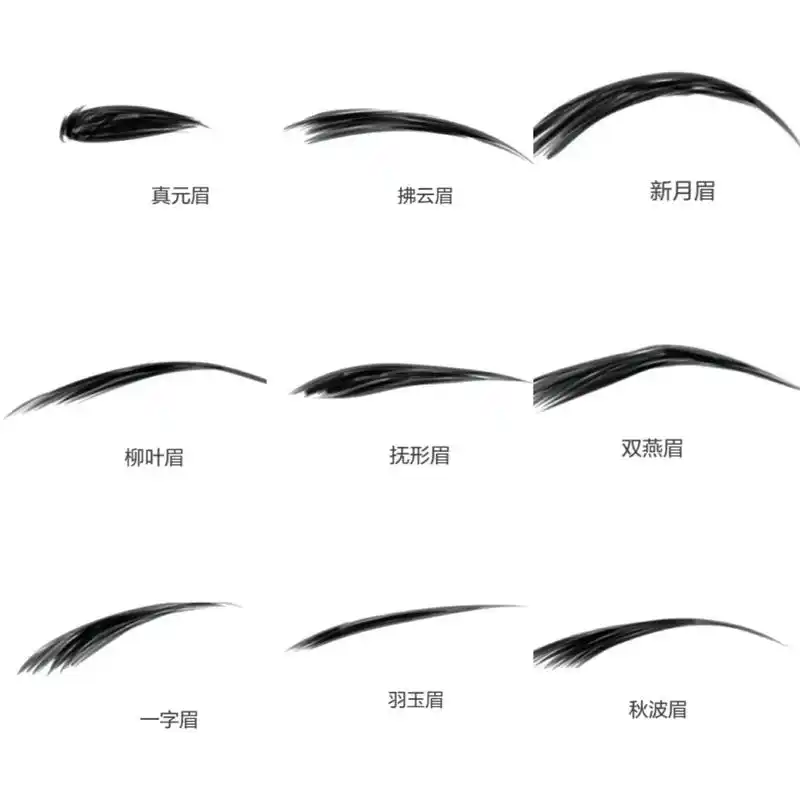 九款古风眉毛画法哪一款是你的最爱
