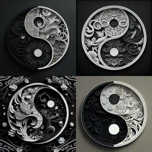 ai关键词推荐剪纸随笔阴阳