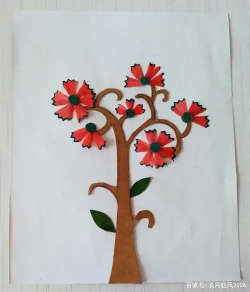 亲子手工,带孩子一起用铅笔屑做贴画,可以当手工作业,有教程