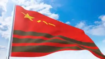 武警部队旗帜4k无缝循环背景视频素材l1下载4k武警部旗飘扬带通道2a1