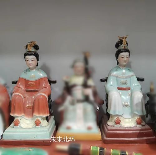 景德镇陶瓷妈祖佛像王母娘娘天后圣母神像家居供奉三公主摆件18寸