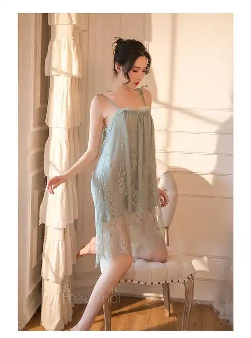 霏慕性感女大码蕾丝睡衣情趣内衣诱惑睡裙套装挑逗床上性感睡裙蕾丝