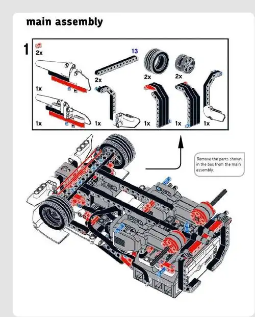 乐高机器人ev3搭建图bonus - sup3r car geared up