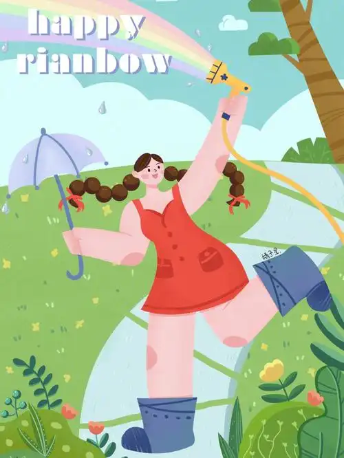 原创扁平风插画