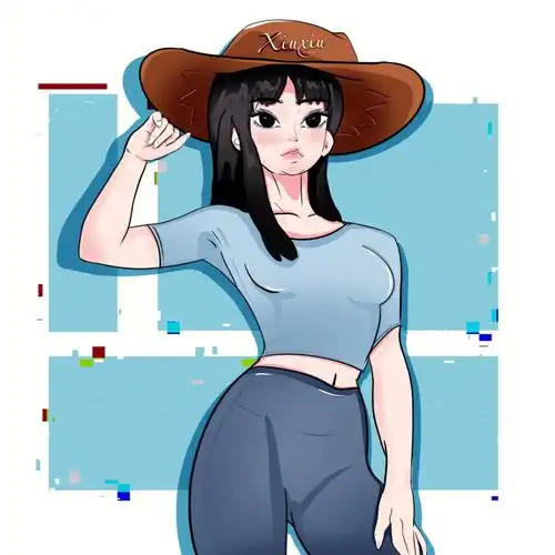 健身女孩插画|手绘头像