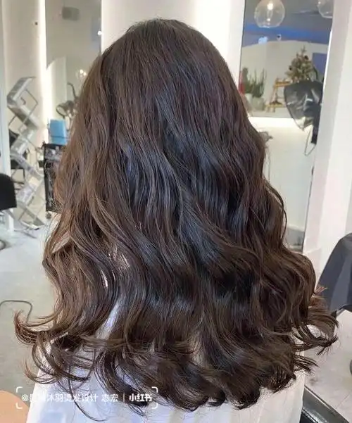 法式蛋卷头96@小红书成长助手中长发烫发 韩式烫发 方脸发型 法式