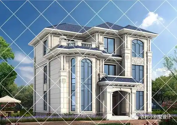 20套超大弧形落地窗设计农村别墅,豪华好看又实用农村自建房