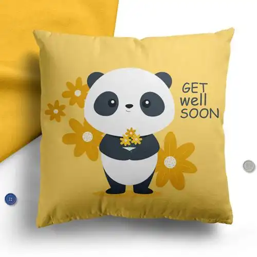 抱枕绒面正方形枕头方枕头坐垫靠垫沙发客厅卡通靠垫