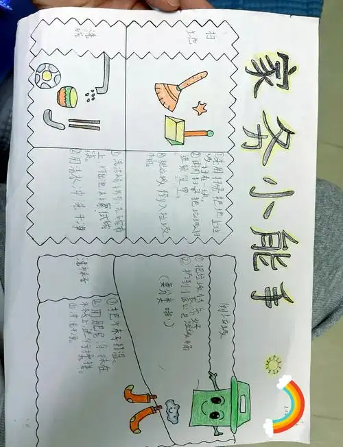 👩🍳👨🍳家务小能手手抄报
