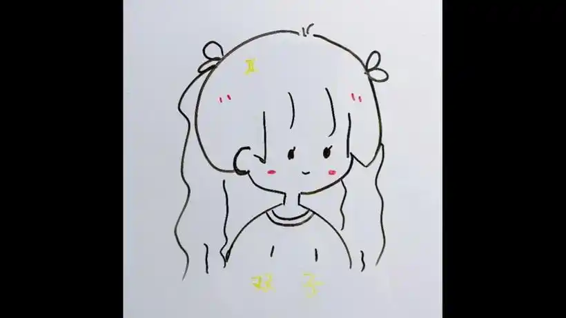 [十二星座简笔画]女生版双子座