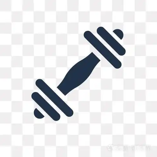 哑铃矢量图标隔离在透明背景下, 哑铃透明度概念可用于 web 和移动