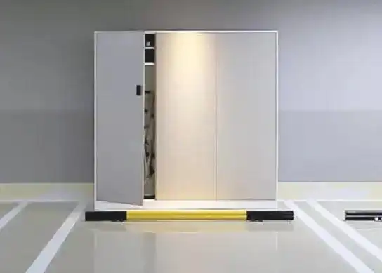 直线车轮档,满足个性定制的专属充电车位与带双密码锁的大型储物柜