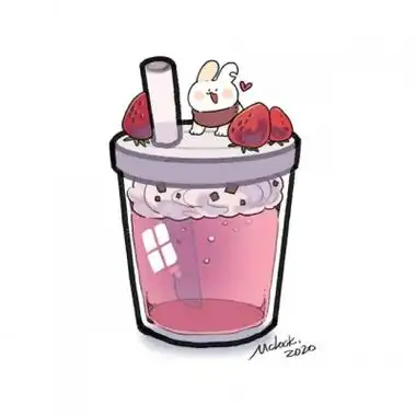 高清可爱的卡通奶茶头像图片