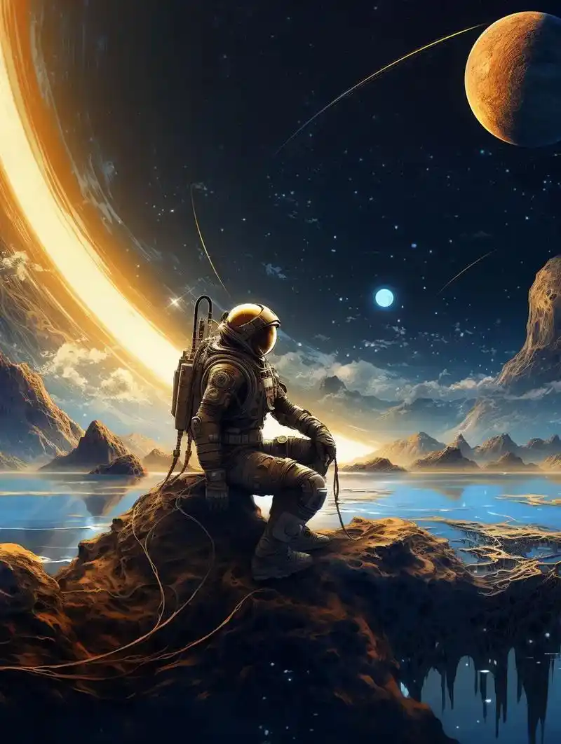 星际穿越.#太空绝景图片 #科幻 #人类是不是宇宙唯一的文明 - 抖音