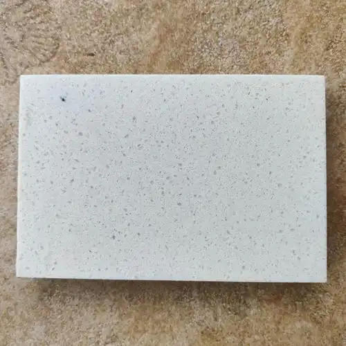 纯白人造石白色细颗粒石英石供应商跨境出口欧美人造石英石板材