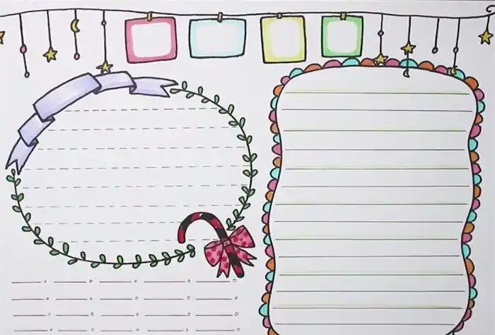 好看简洁的手抄报模板精美手抄报版面设计图