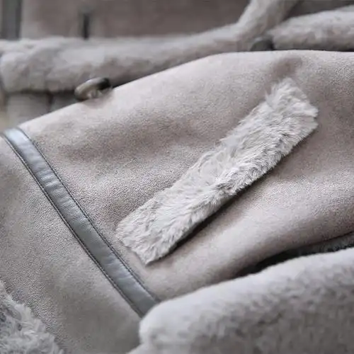 寒冬bi备 以温暖至胜以质感至胜 帅气酷感中性雾灰色洋气毛呢外套