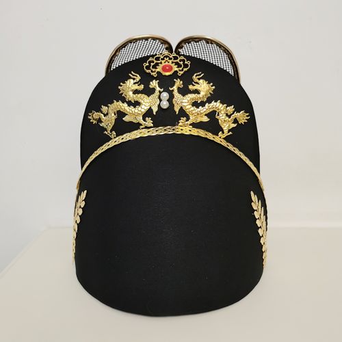 洛潇赋翼善冠乌纱帽原创明制汉服帽子皇帝首服官帽圆领袍曳撒飞鱼