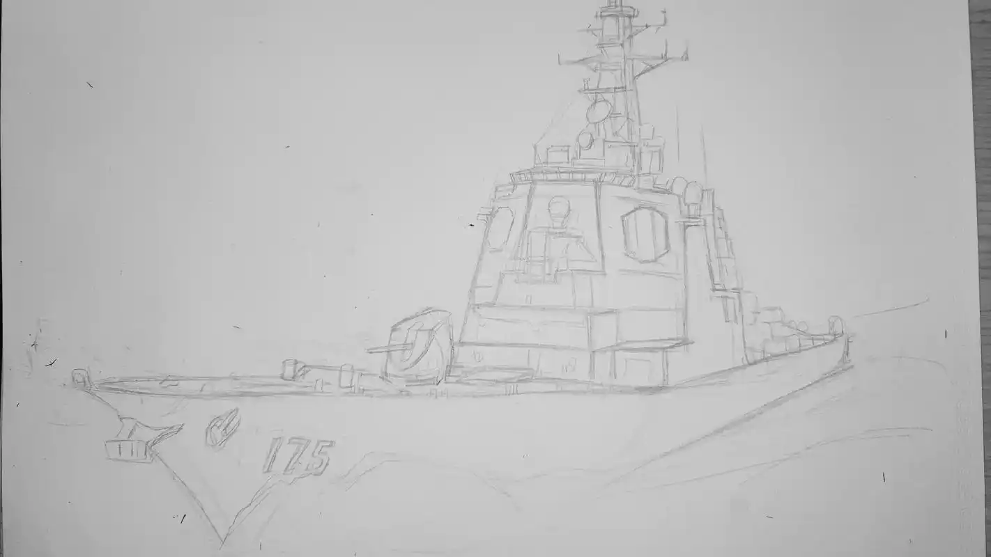 日本海自金刚级驱逐舰175妙高号手绘步骤图集原稿出售中