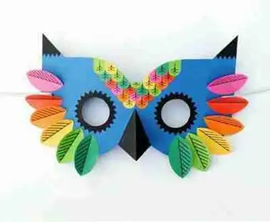 手工折纸面具的做法