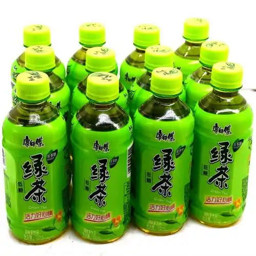 康师傅绿茶低糖蜂蜜茉莉味330ml6瓶迷你小瓶装饮料饮品整箱