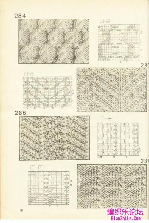 经典棒针花样图解530例(中)-编织乐论坛
