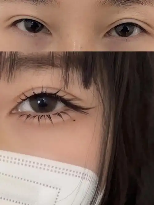 单眼皮内双也能种的睫毛狐系睫毛
