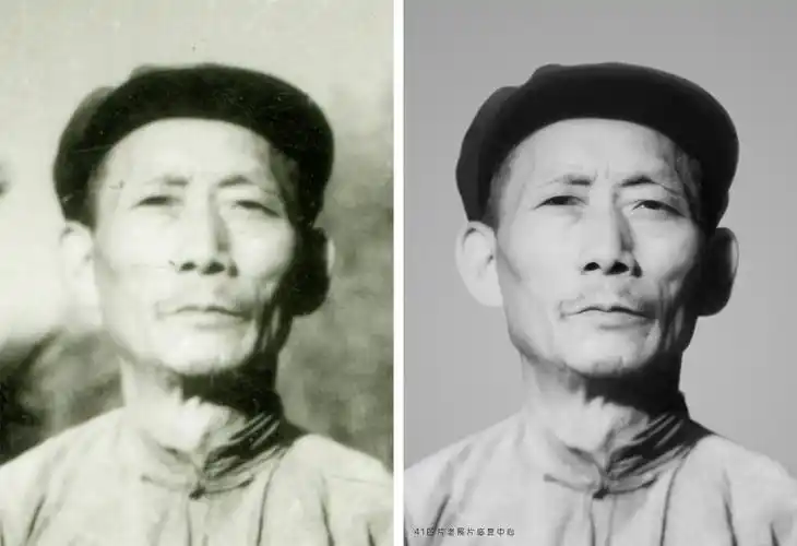 模糊老照片修复清晰不仅仅是换了个背景