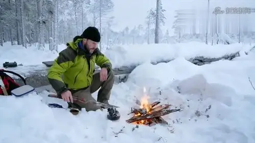 野外生存:零下16度,一个人在帐篷里过冬