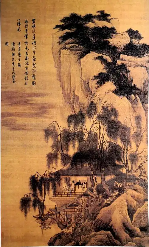 明代唐寅《山水图》