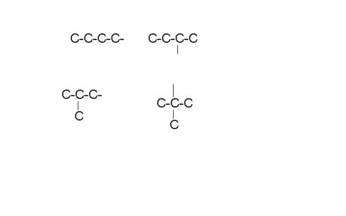 就是丁基的结构有4种