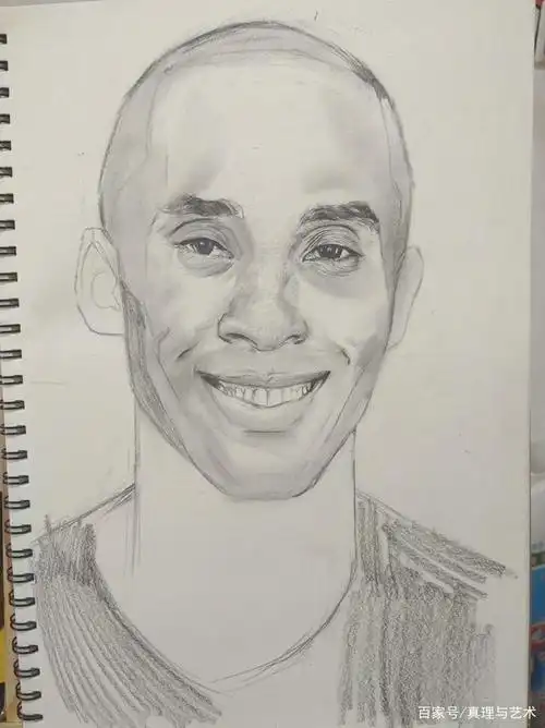 科比素描画像步骤