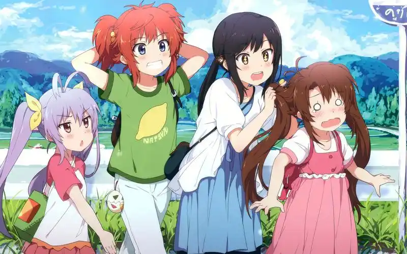 「歌词特效」悠哉日常大王 op - なないろびより