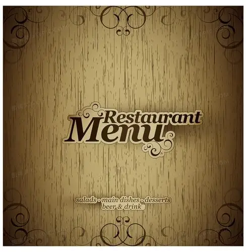 菜单复古花纹边框