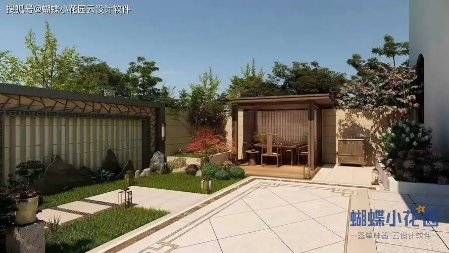 一排五间平房设计图带院子_人们_生活_休闲