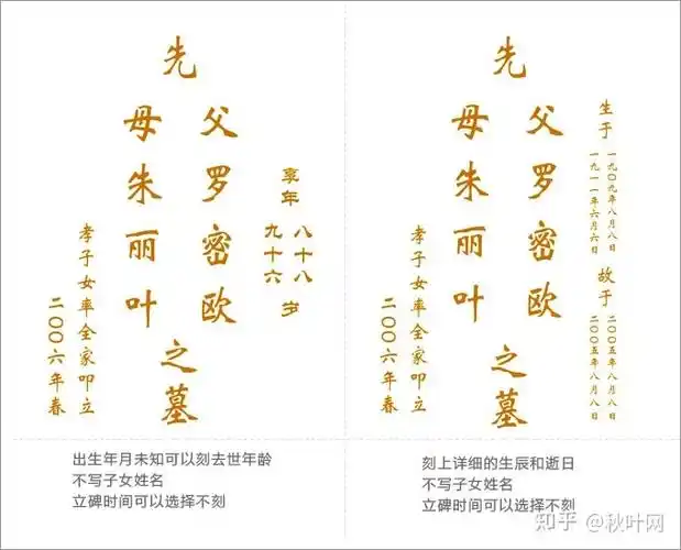 冷知识墓碑碑文的格式及写法样式