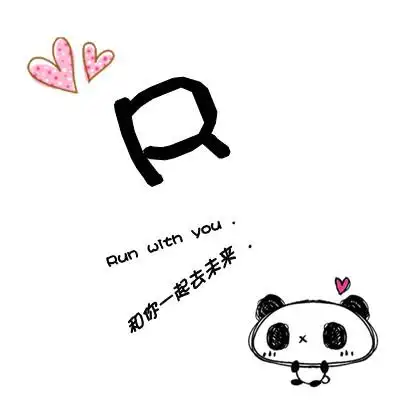 可爱女生喜欢的qq字母头像英文26字母卡通头像