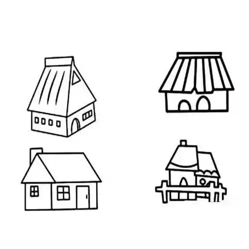 幼儿园房子简笔画 幼儿园房子简笔画中班